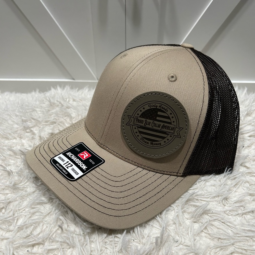 Trucker SnapBack Richardson 112 Hat. Proud Blue collar American.